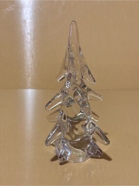 Vintage Clear Crystal Christmas Tree